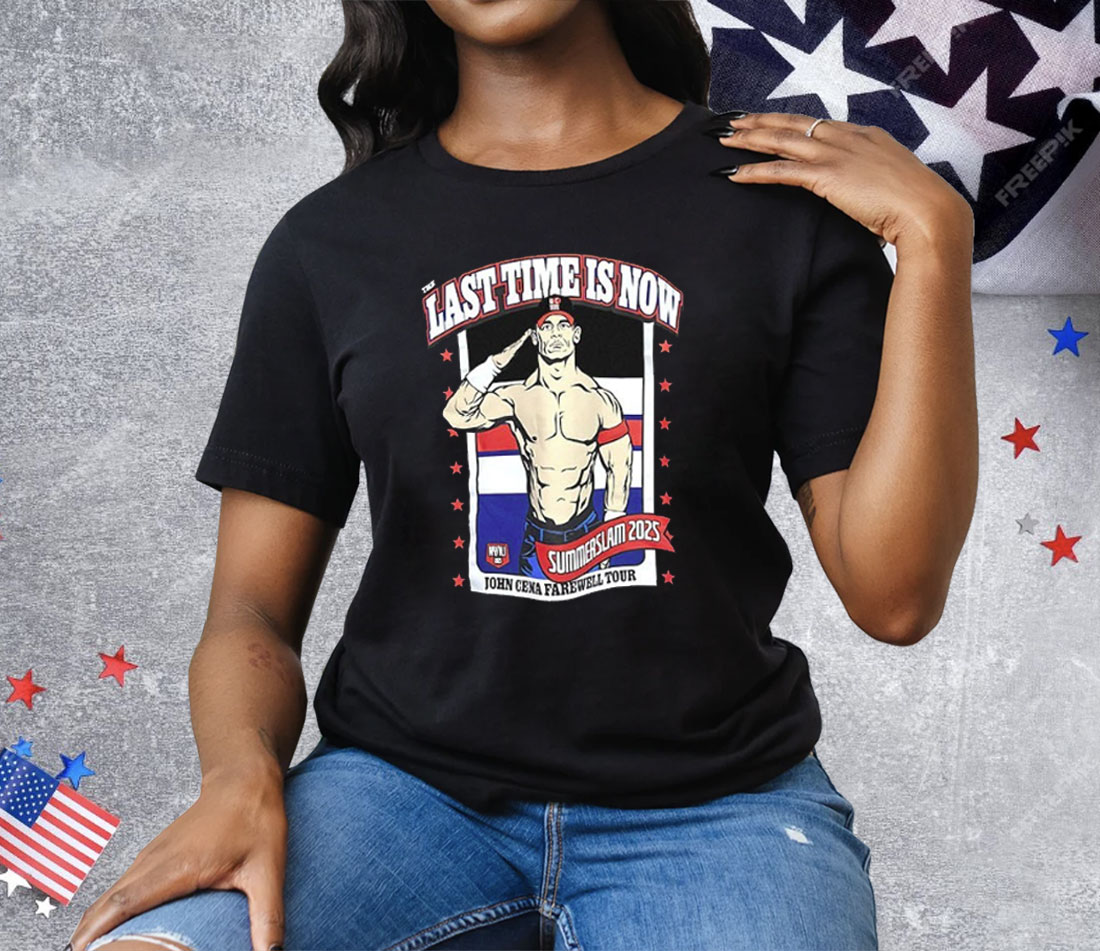 The Last Time Is Now John Cena Farewell Tour Summerslam 2025 Tee Shirt