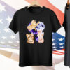 Three Cats Moon Retro Tee Shirt
