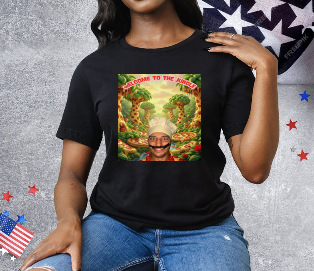 Tony Pepperoni Welcome To The Jungle Pizza Tee Shirt