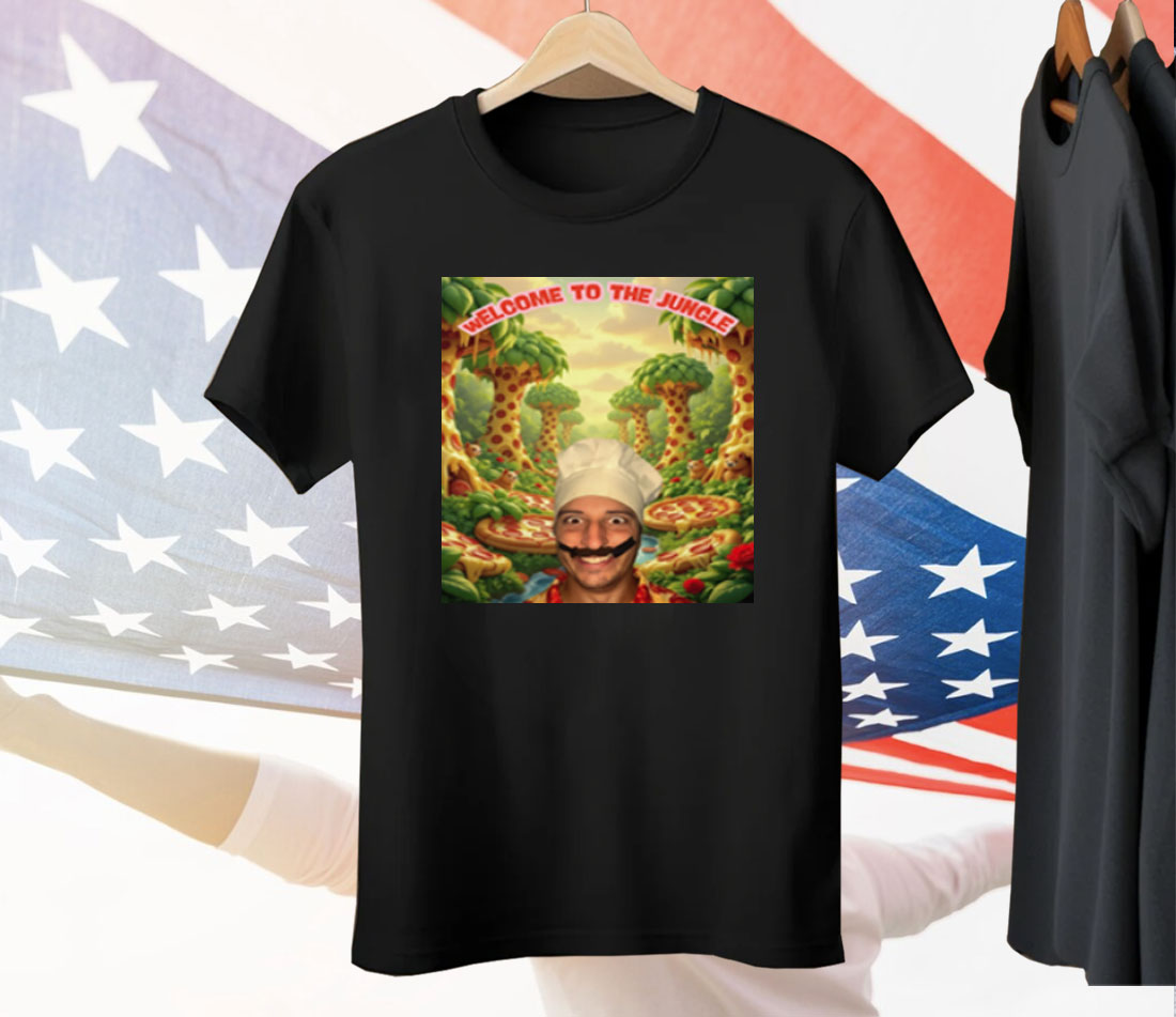 Tony Pepperoni Welcome To The Jungle Pizza Tee Shirt