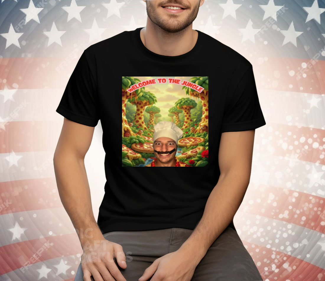 Tony Pepperoni Welcome To The Jungle Pizza Tee Shirt