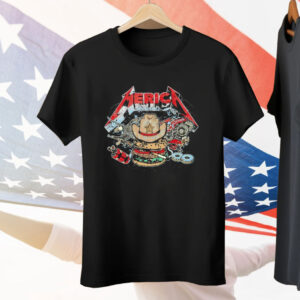 Merica Rock Metal Hamburger Cigarettes Tee Shirt