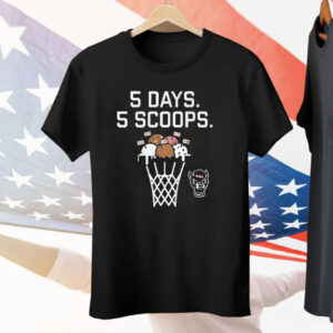 Nc State Basketball 5 Days 5 Scoops Tee Shirt