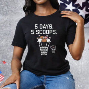 Nc State Basketball 5 Days 5 Scoops Tee Shirt
