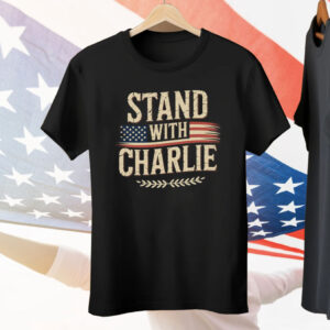 Stand With Charlie Kirk Speech Tee Shirt